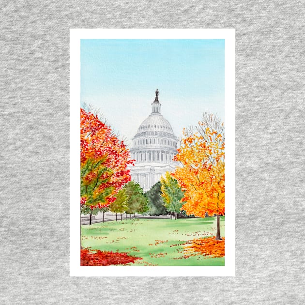 Washington DC, Capitol by NorrskenArt